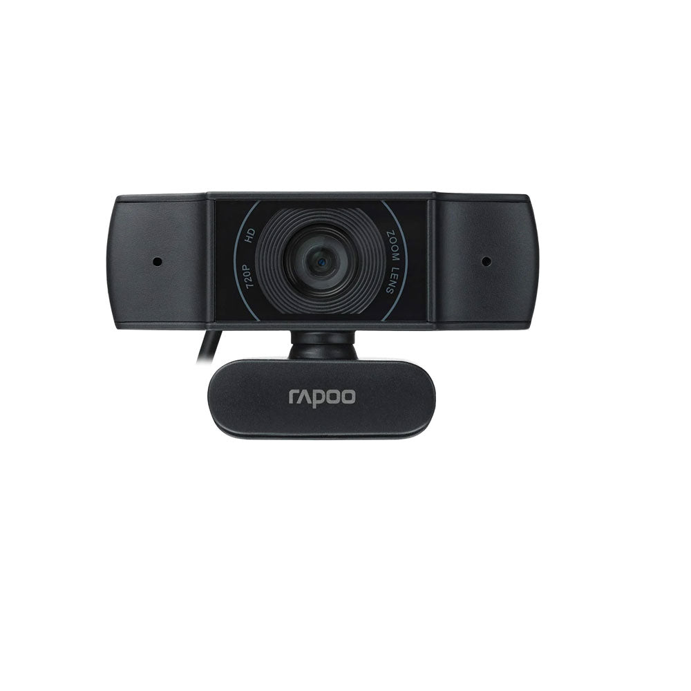 Rapoo C200 720p HD USB Black, 360° Horizontal, 100° Super Wide-Angle Webcam with Microphone for Live Broadcast Video Calling Conference Rapoo C200 720p HD USB Black, 360° Horizontal, 100° Super Wide-Angle Webcam with Microphone for Live Broadcast Video Calling Conference